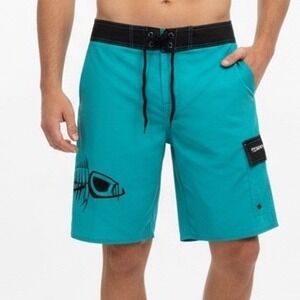 Tormenter Waterman Boardshorts Mens 36 Blue Pockets Drawstring Waist Surfing